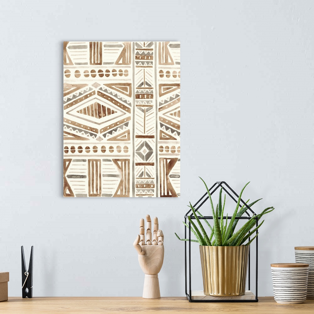A bohemian room featuring Tribal Impressions II