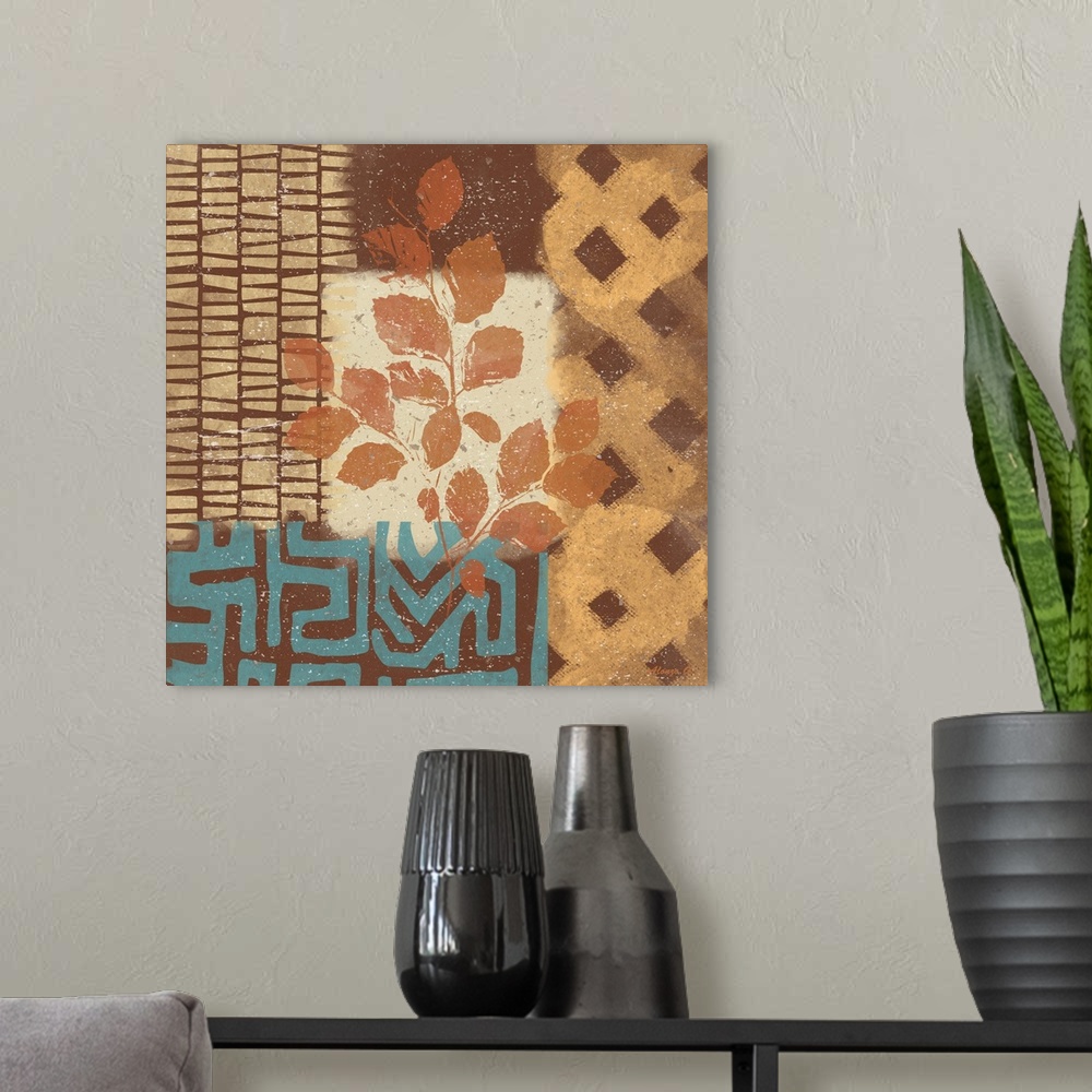 A modern room featuring Tribal Life I