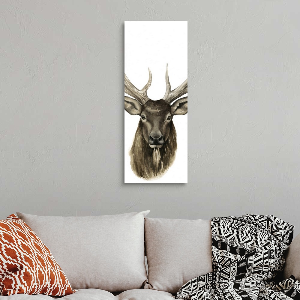 A bohemian room featuring Triptych Elk II