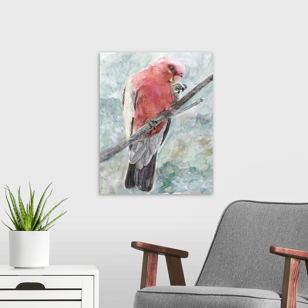 A modern room featuring Tropic Parrot I