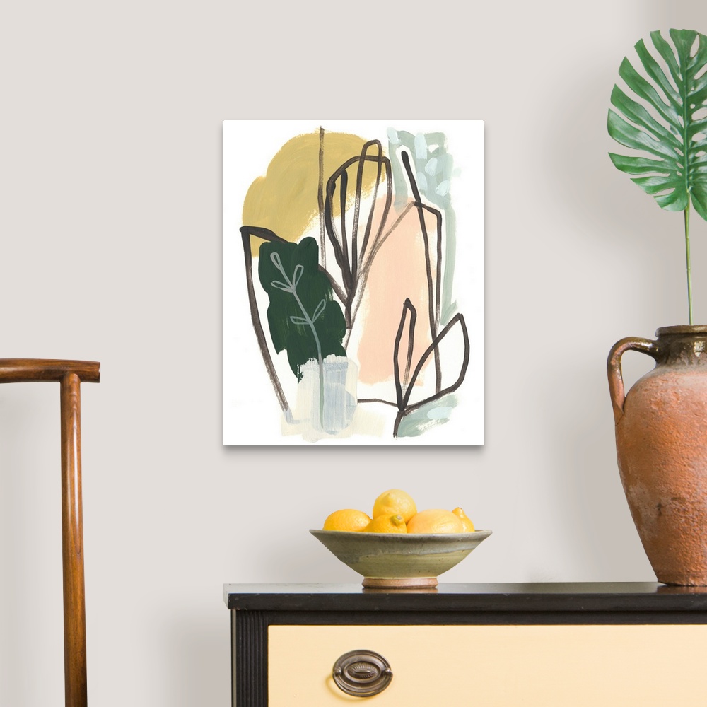 A traditional room featuring Tropical Abstract I