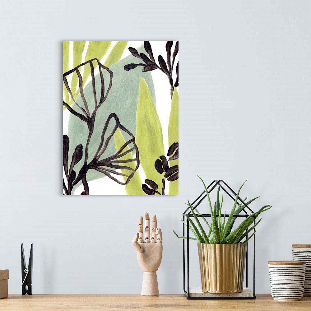 A bohemian room featuring Tropical Collage II