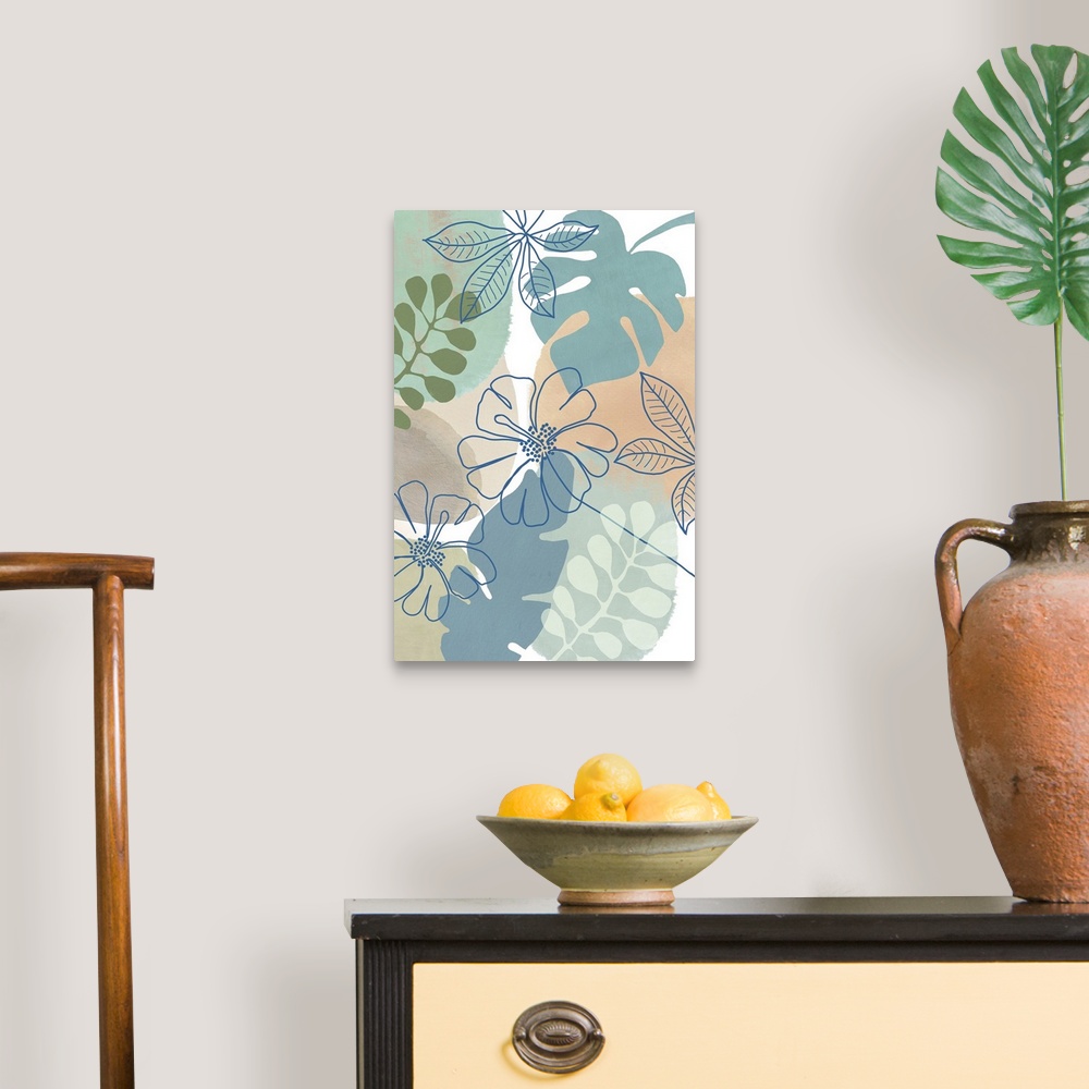 A traditional room featuring Tropical Flower Power II