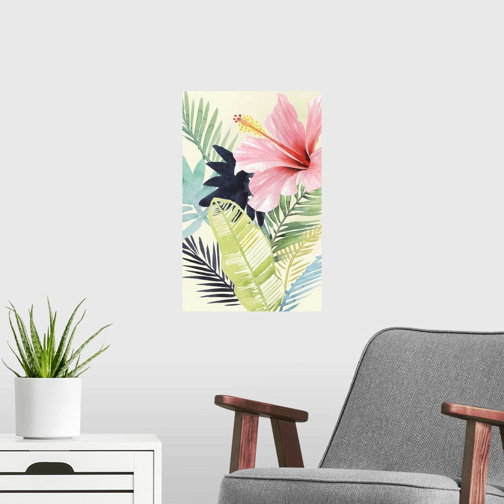 A modern room featuring Tropical Punch I