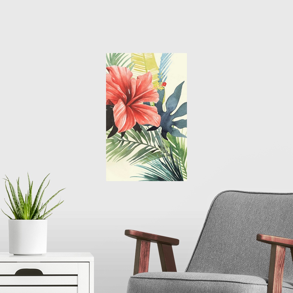 A modern room featuring Tropical Punch II