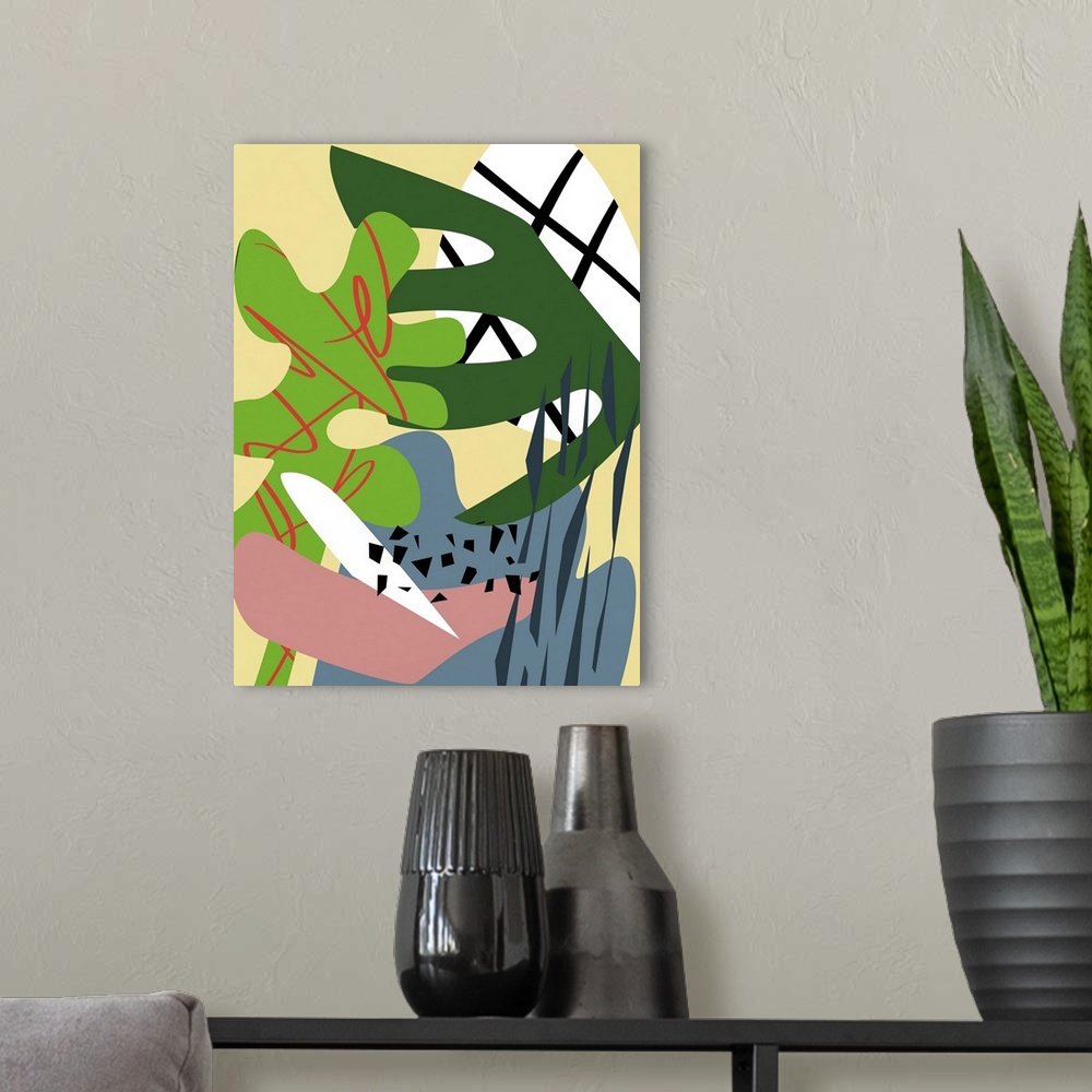 A modern room featuring Tropical Series I