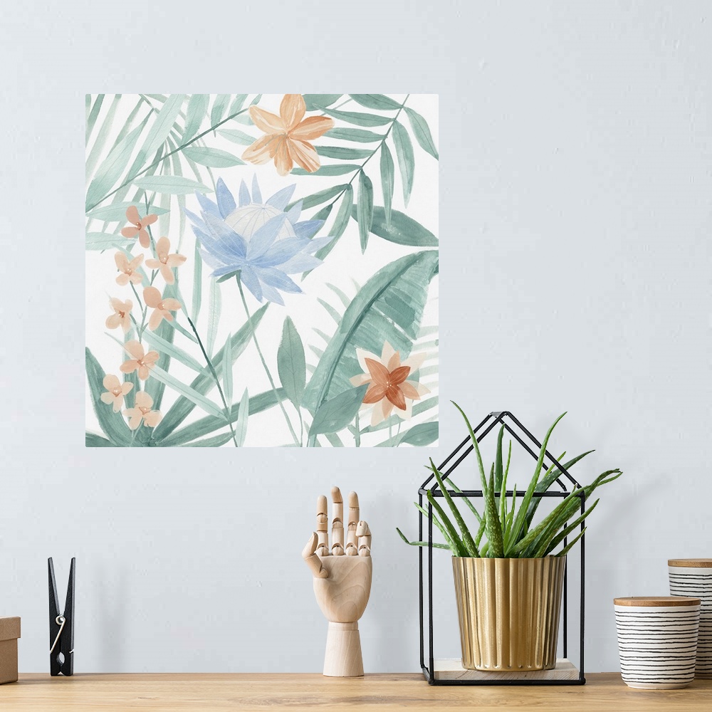 A bohemian room featuring Tropical Welcome I