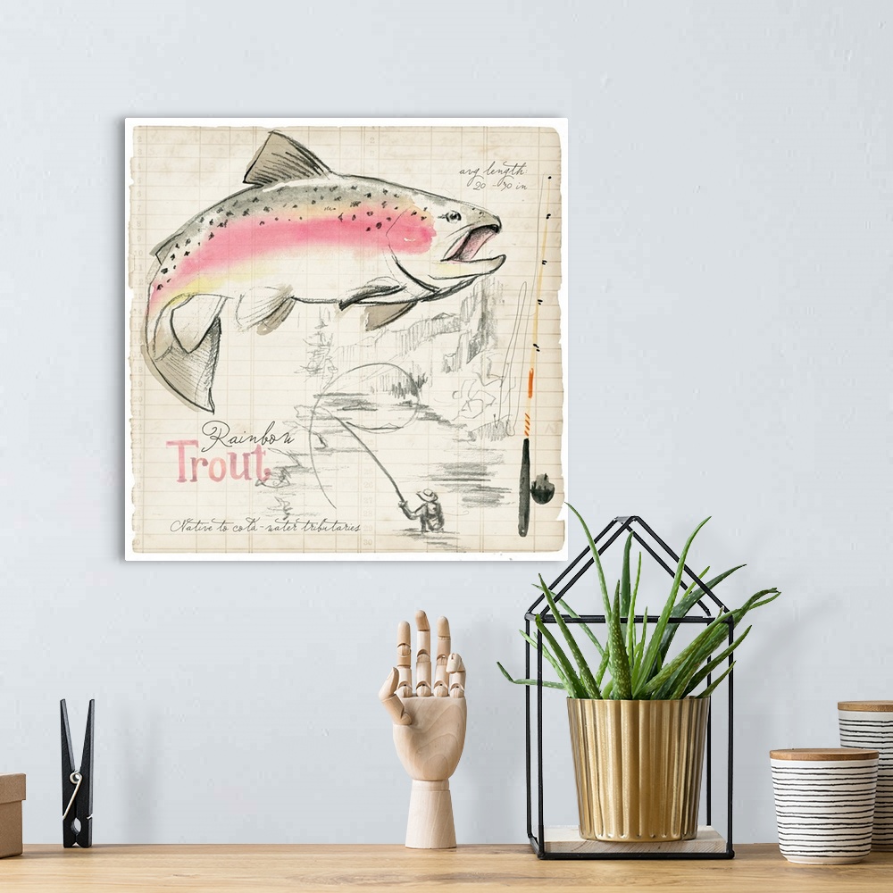 A bohemian room featuring Trout Journal I
