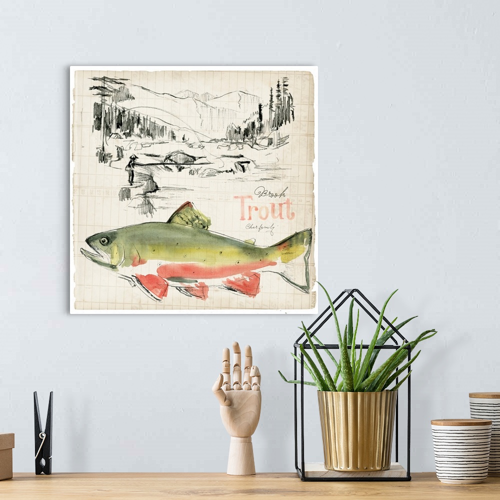 A bohemian room featuring Trout Journal II