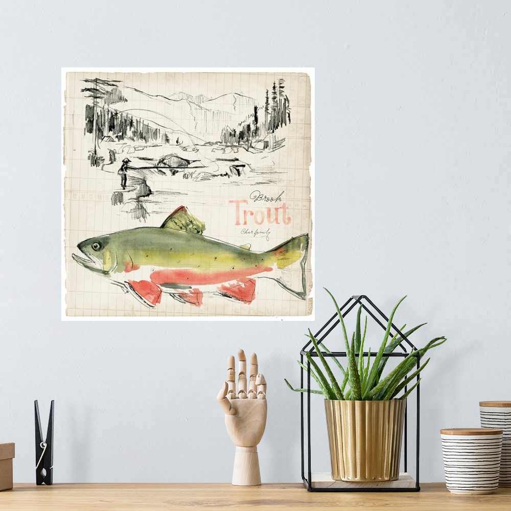 A bohemian room featuring Trout Journal II