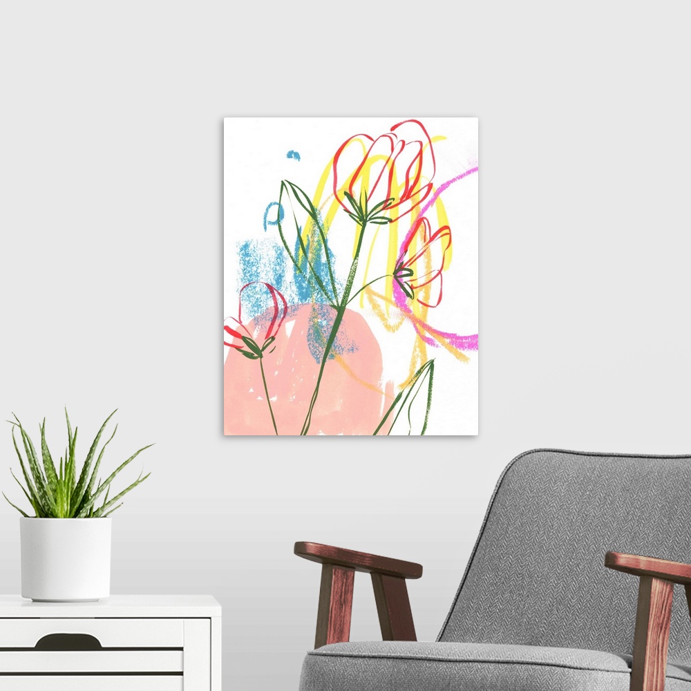 A modern room featuring Tulip Formation I