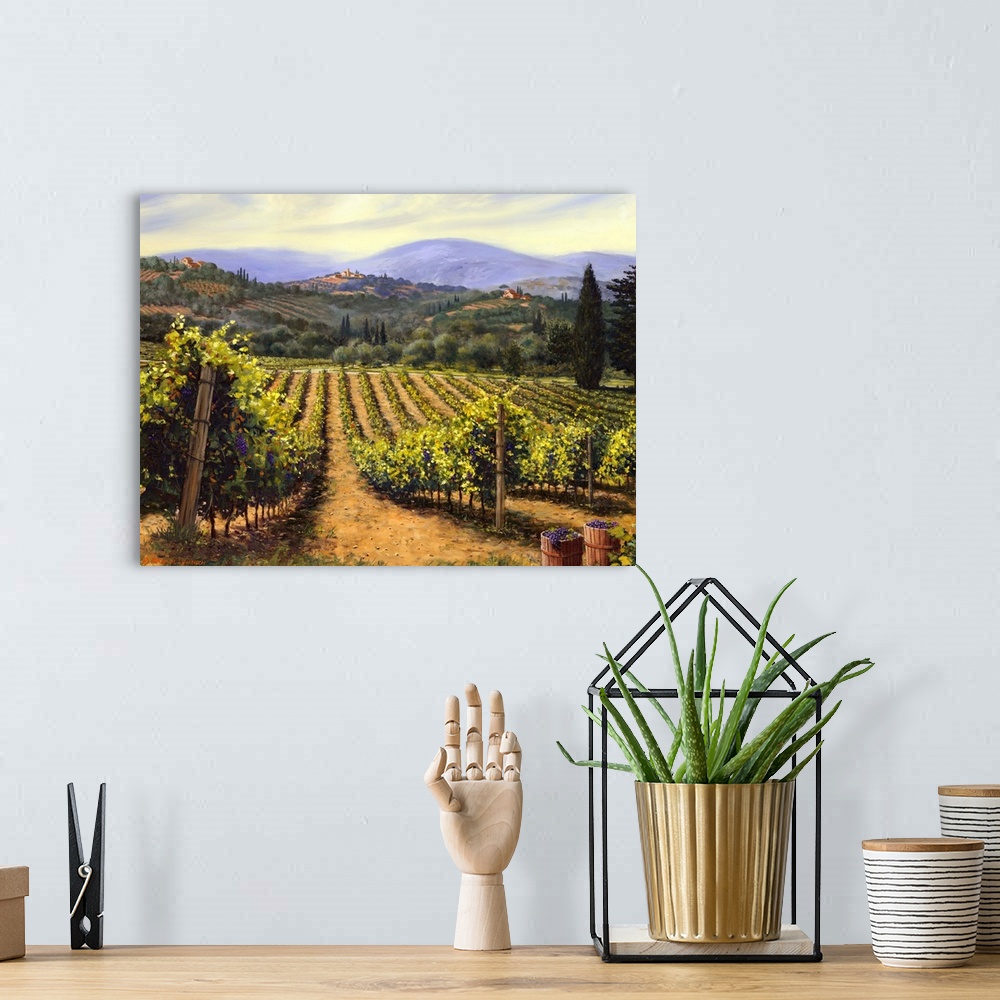 A bohemian room featuring Tuscany Vines