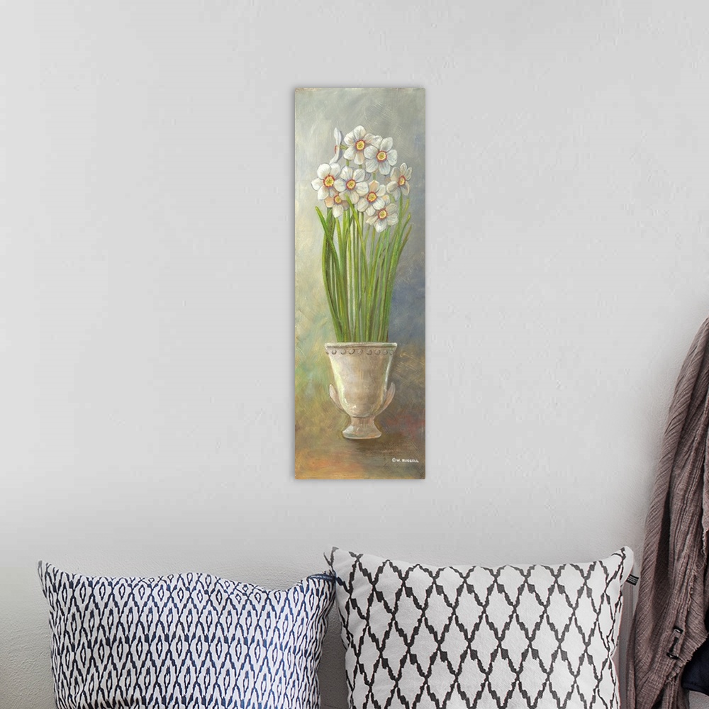 A bohemian room featuring Two-Up Narcissus Vertical
