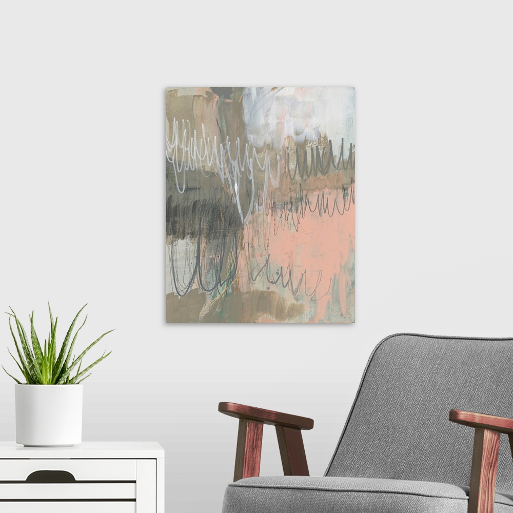 A modern room featuring Twombly Script I