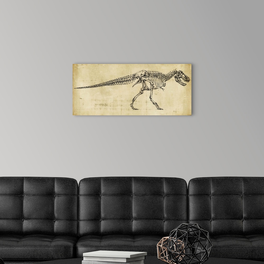 A modern room featuring Tyrannosaurus Rex Study