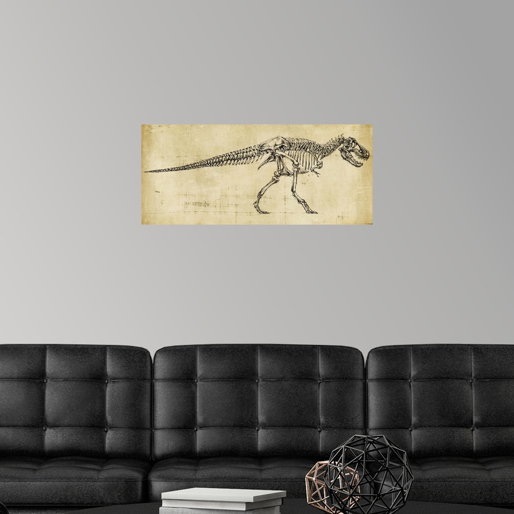 A modern room featuring Tyrannosaurus Rex Study