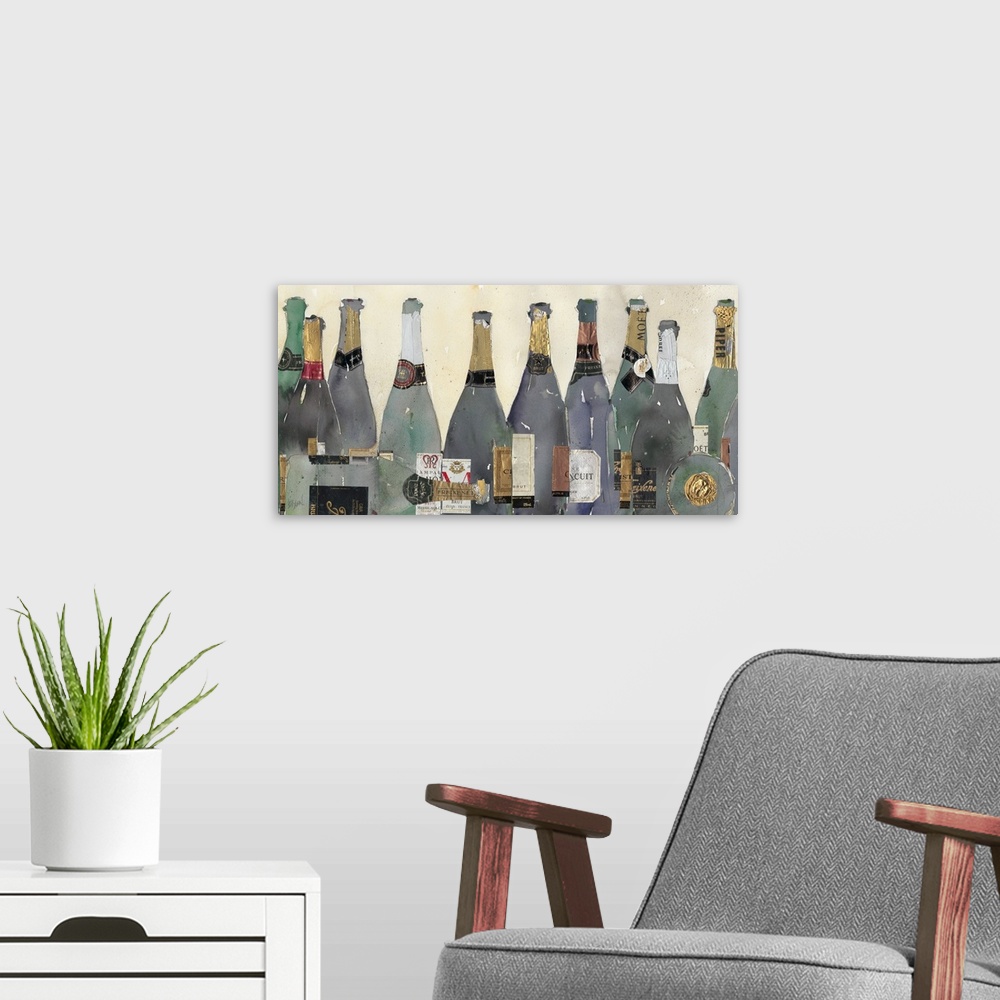 A modern room featuring Uncorked II