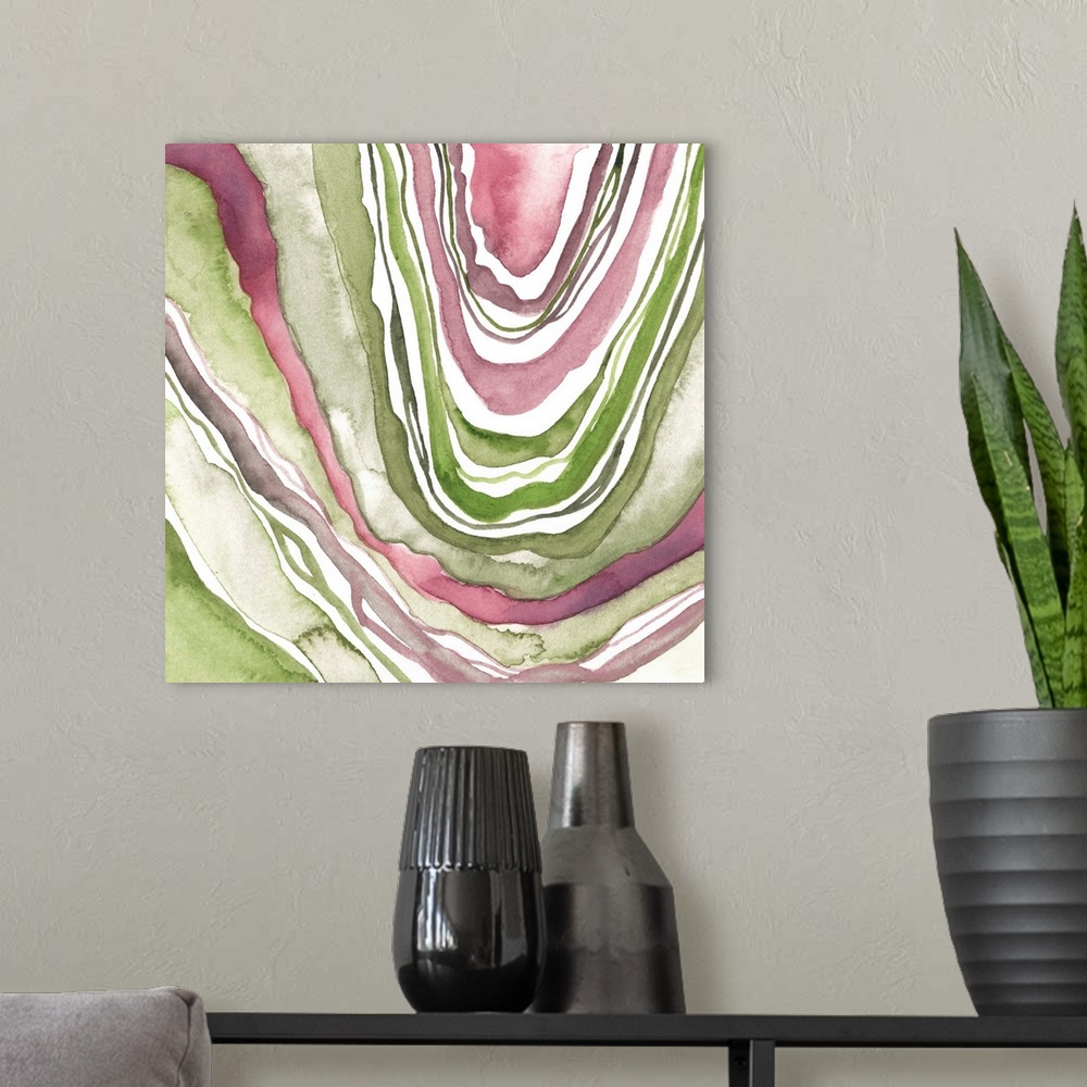 A modern room featuring Up Close Agate IV