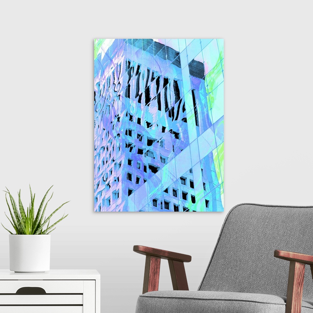 A modern room featuring Urban Pastels IV