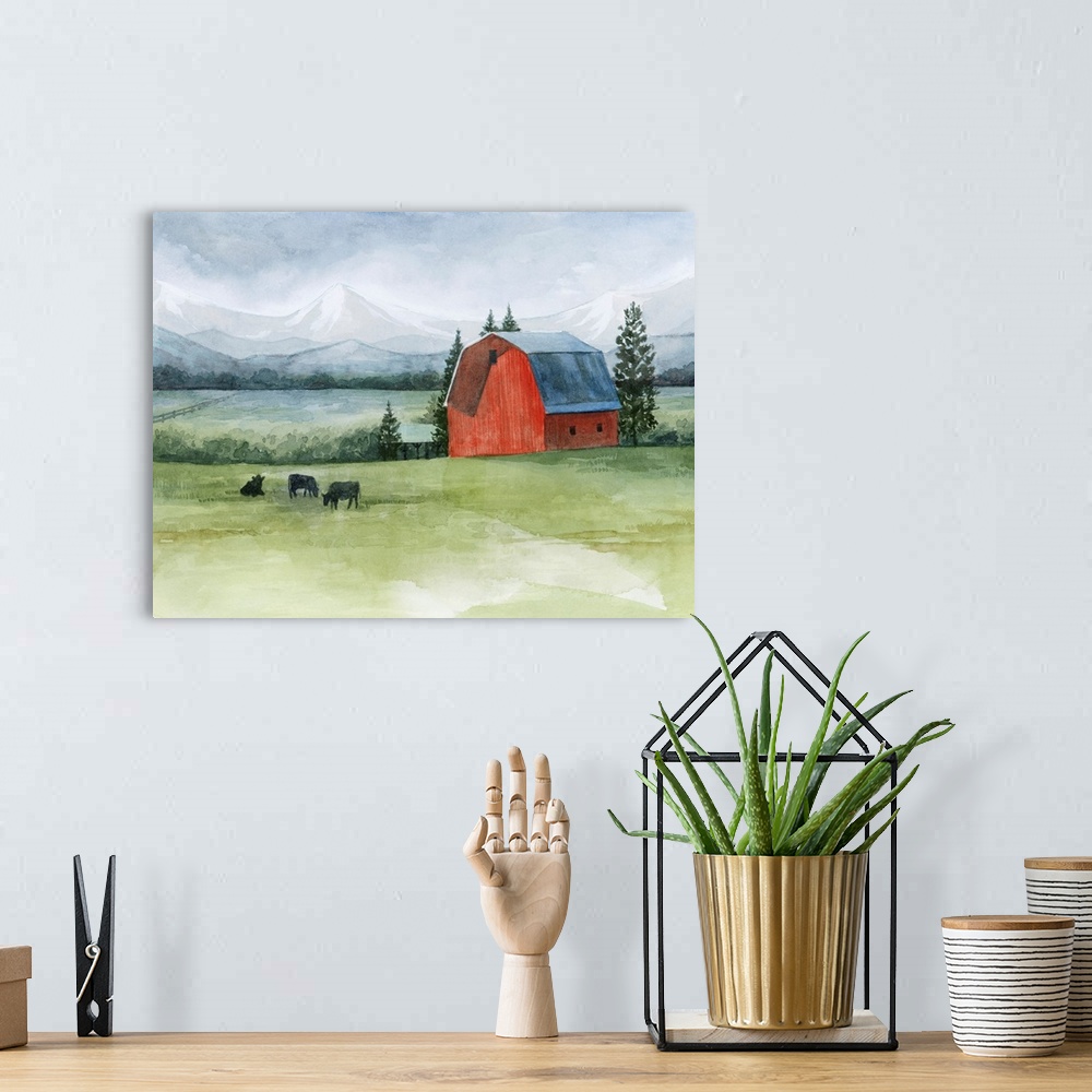 A bohemian room featuring Valley Herd I