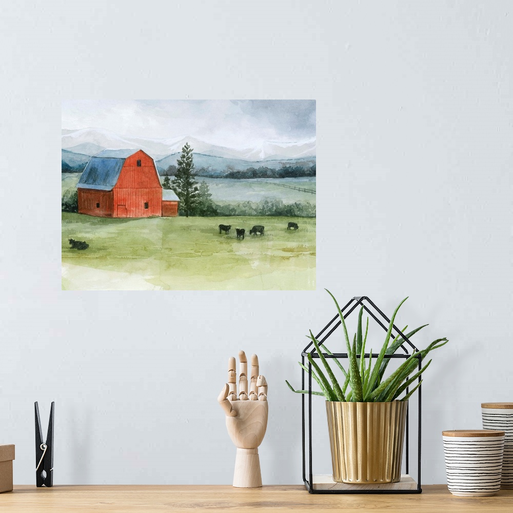 A bohemian room featuring Valley Herd II