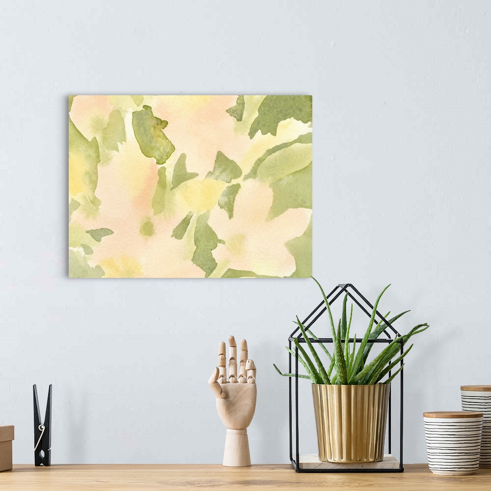 A bohemian room featuring Verdant Floral Abstract I