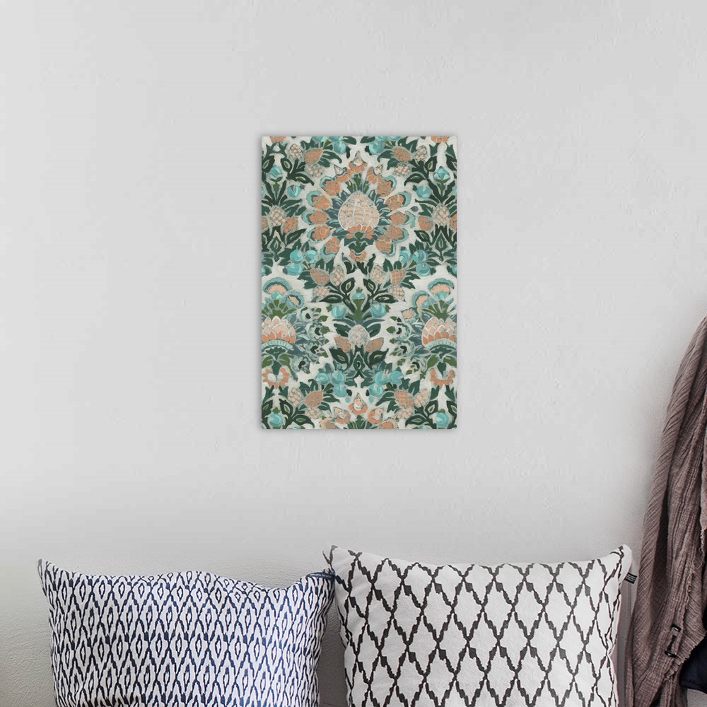 A bohemian room featuring Verdant Tapestry III