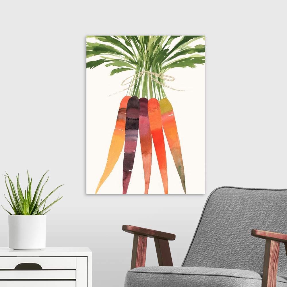 A modern room featuring Vibrant Bunch II