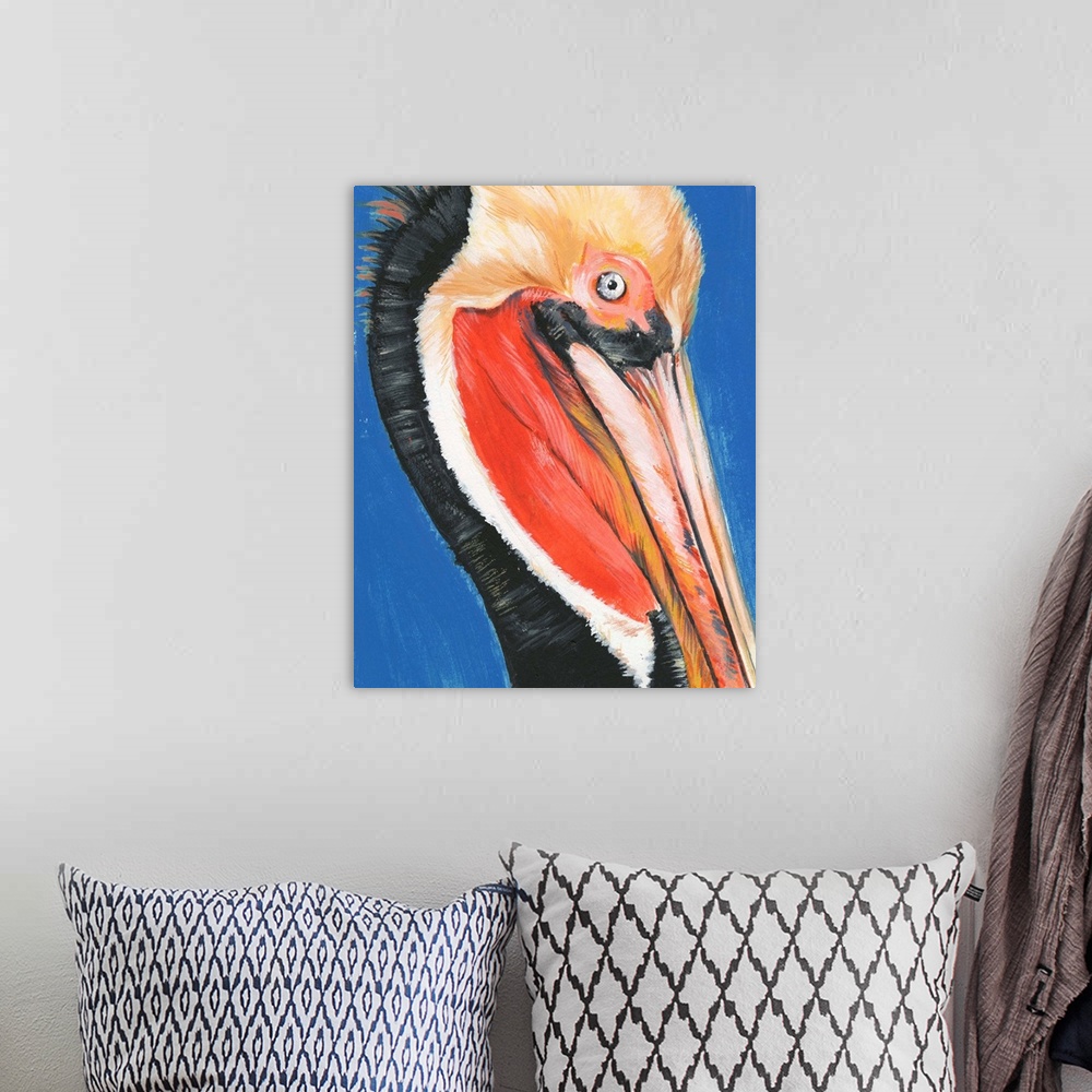 A bohemian room featuring Vibrant Pelican II