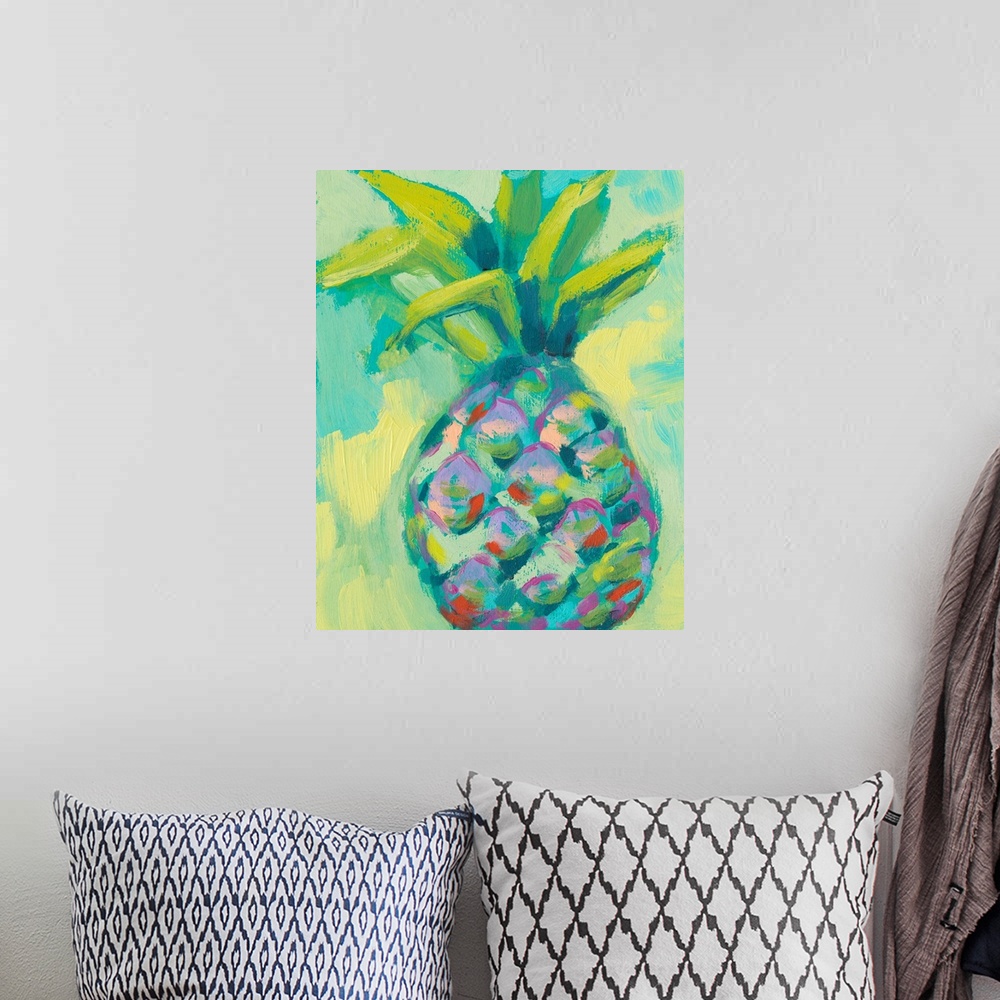A bohemian room featuring Vibrant Pineapple I