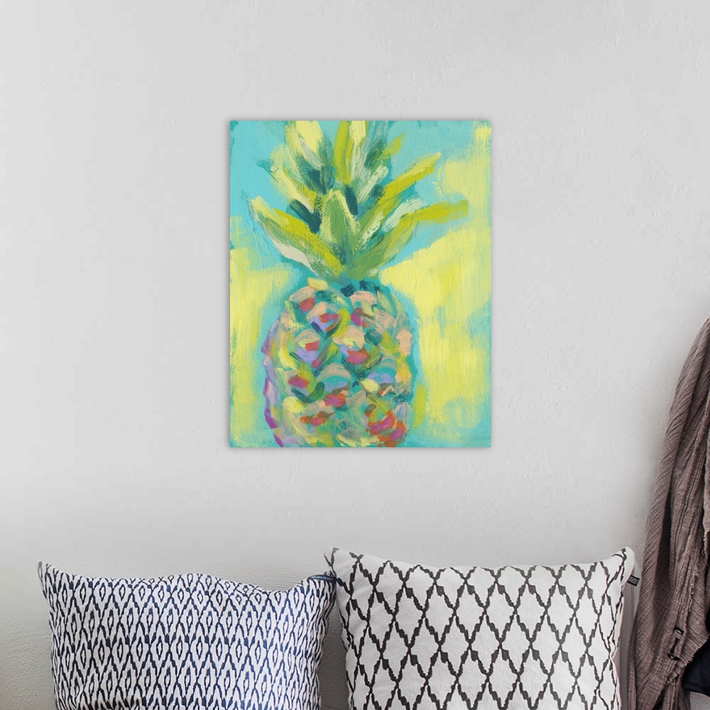 A bohemian room featuring Vibrant Pineapple II