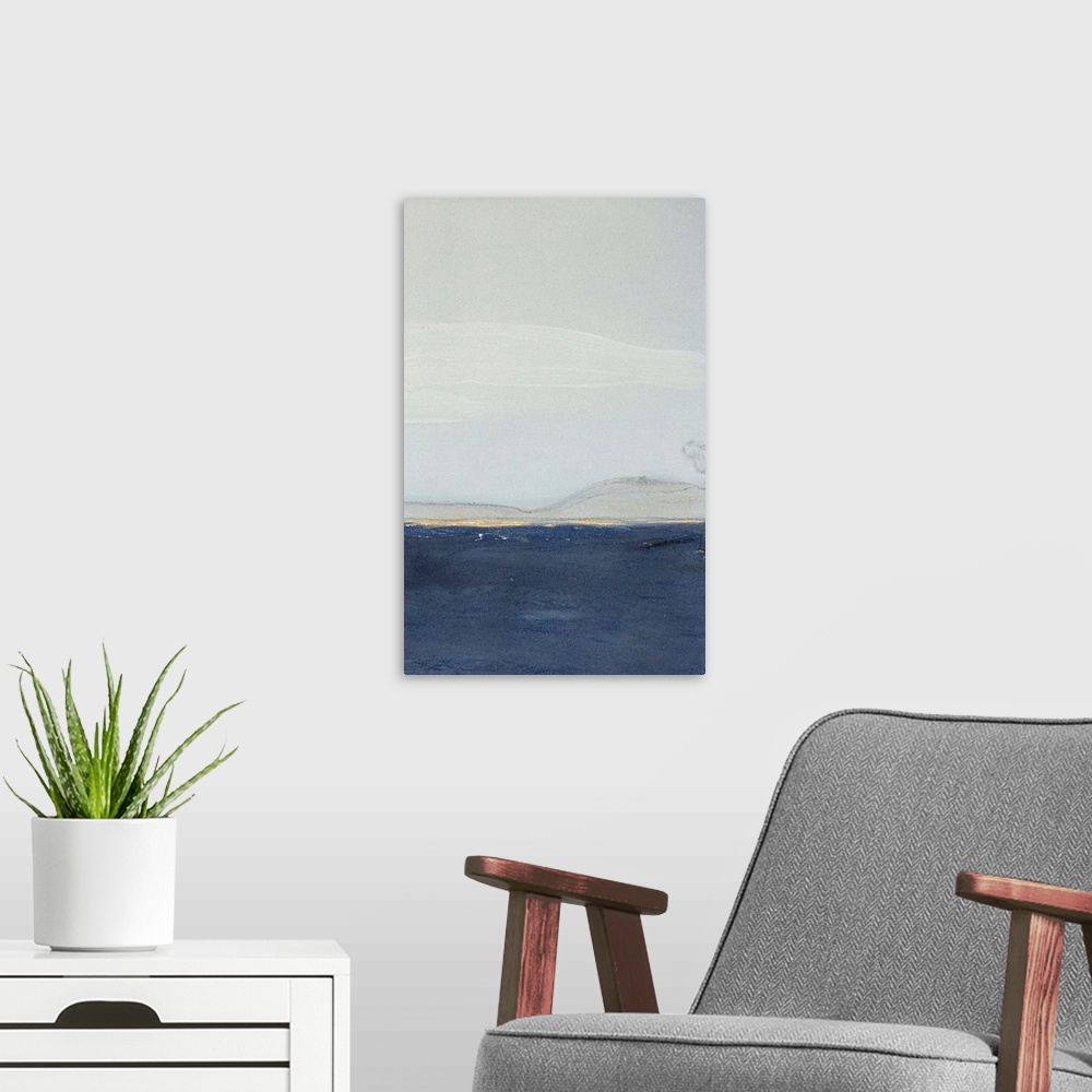 A modern room featuring View to the Shore Diptych II