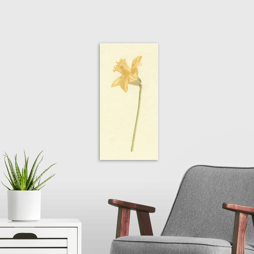 A modern room featuring Vintage Daffodil I