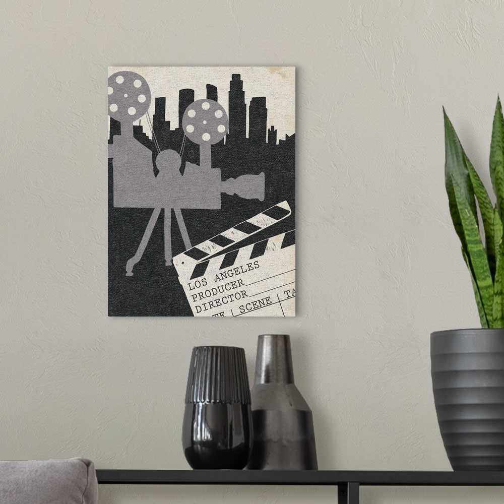 A modern room featuring Vintage Film I