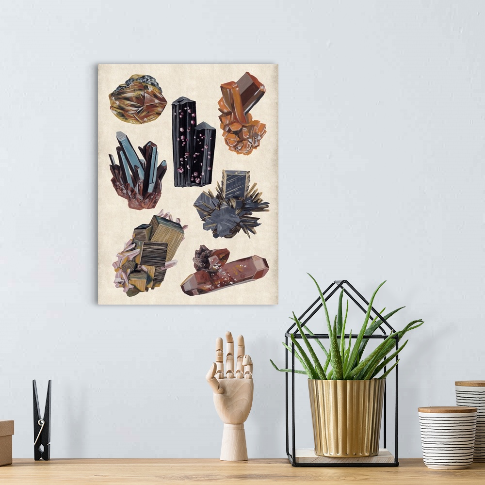 A bohemian room featuring Vintage Minerals I