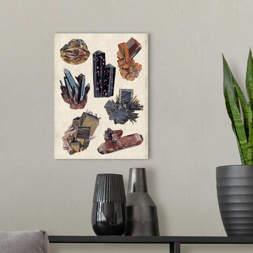 A modern room featuring Vintage Minerals I
