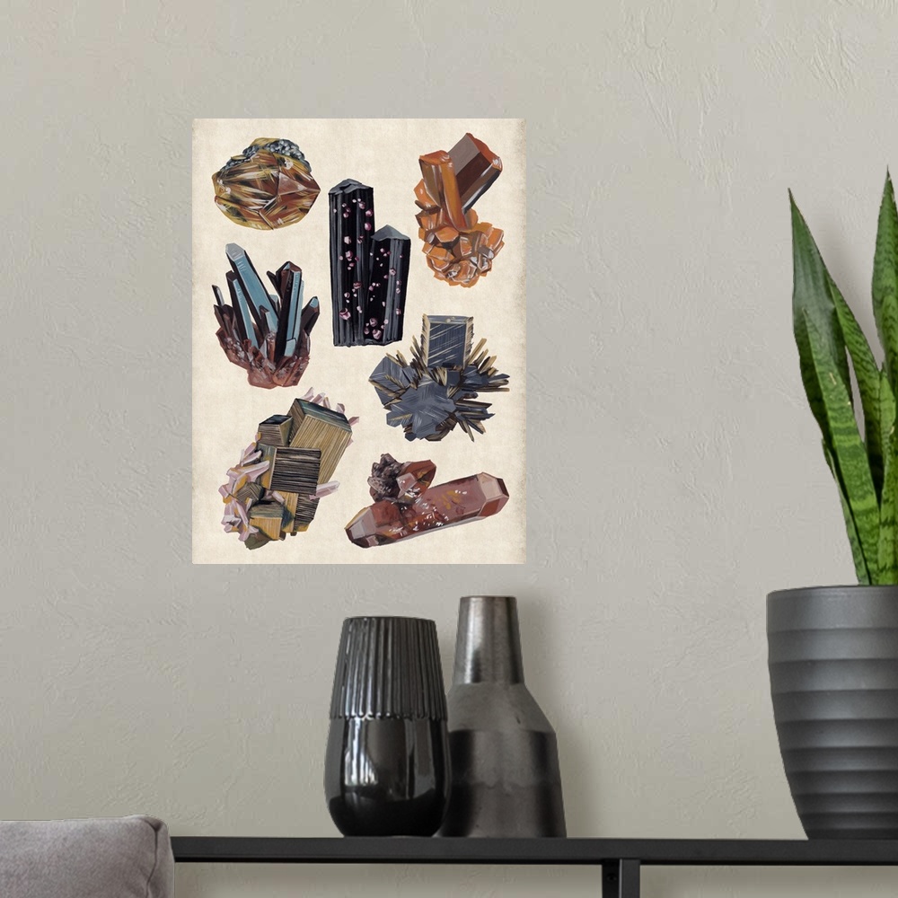 A modern room featuring Vintage Minerals I