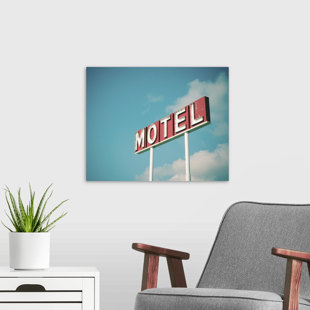 A modern room featuring Vintage Motel IV