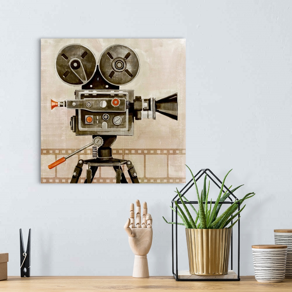 A bohemian room featuring Vintage Reel I