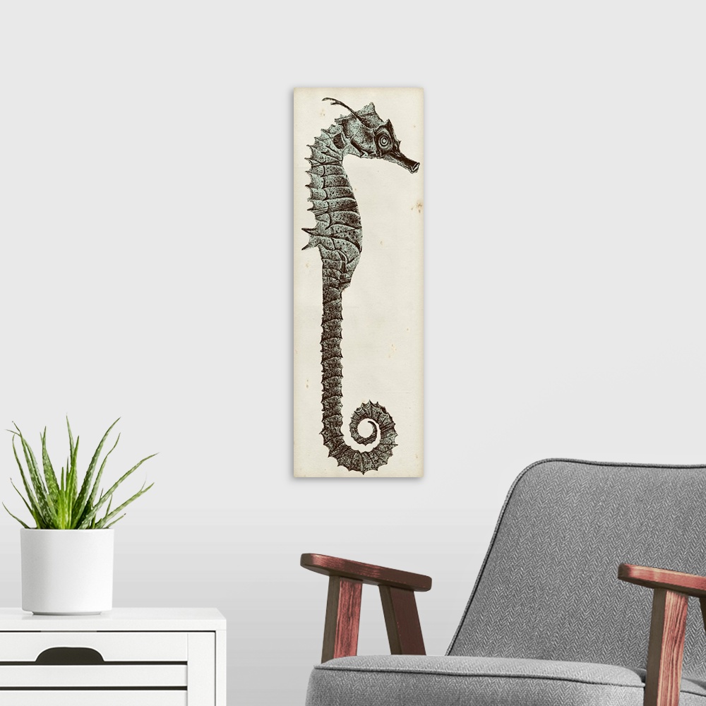 A modern room featuring Vintage Seahorse II