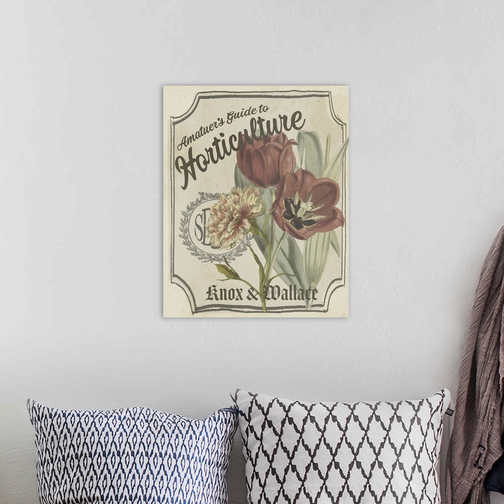 A bohemian room featuring Vintage Seed Packets I