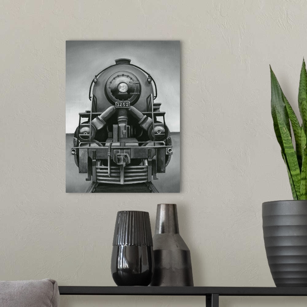 A modern room featuring Vintage Train