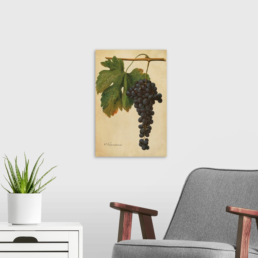 A modern room featuring Vintage Vines I