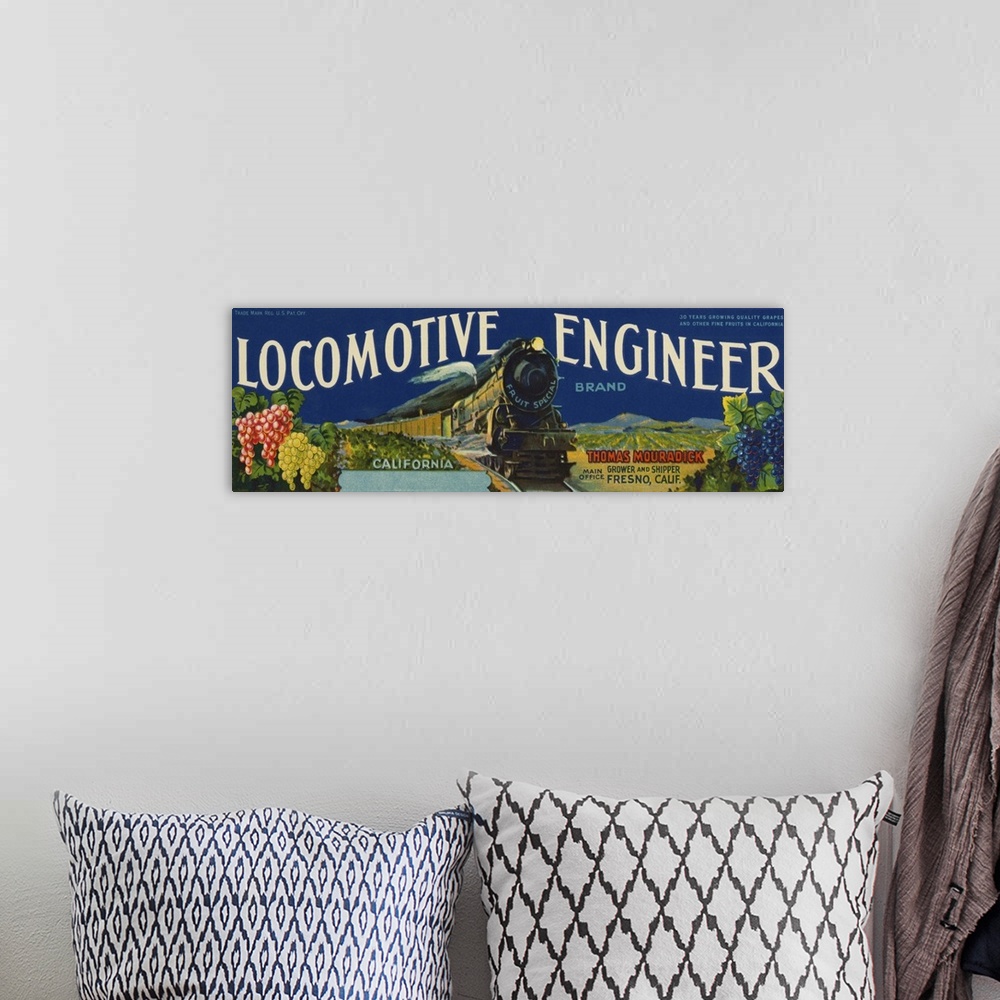 A bohemian room featuring Vintage Wine Label IV