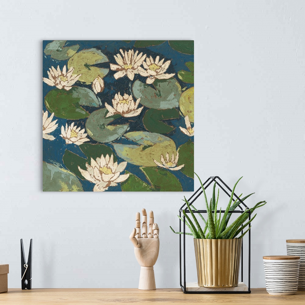 A bohemian room featuring Water Flowers I