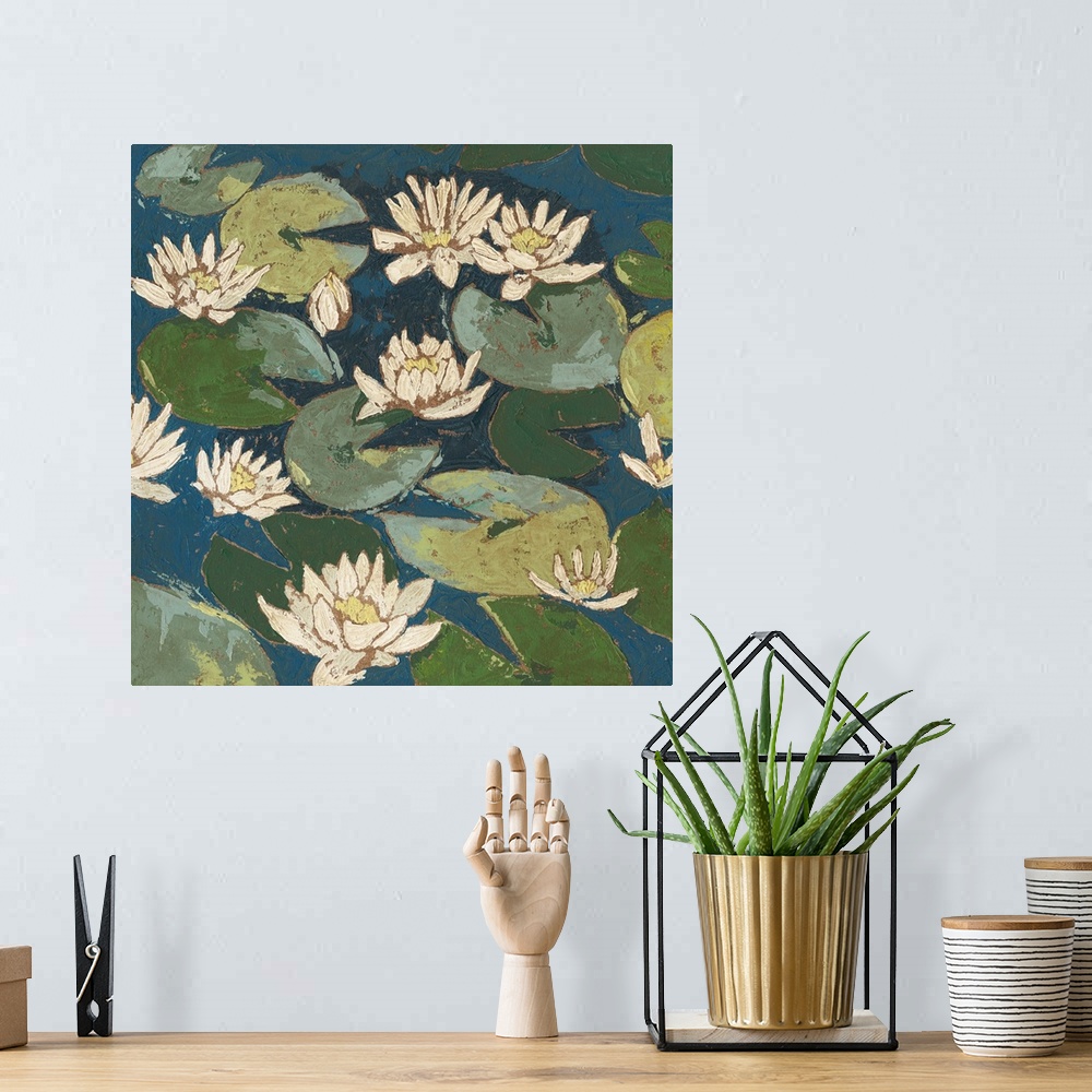 A bohemian room featuring Water Flowers I