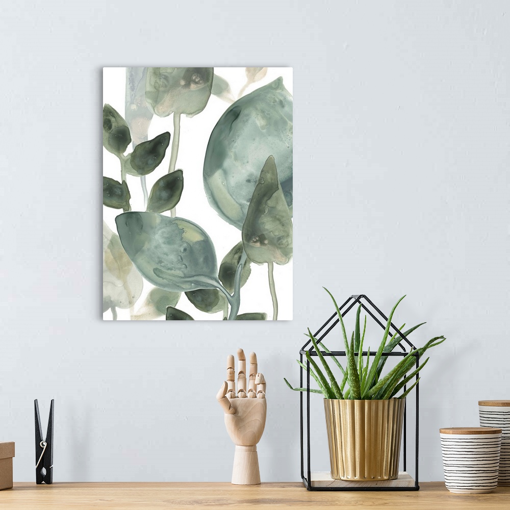 A bohemian room featuring Water Leaves II