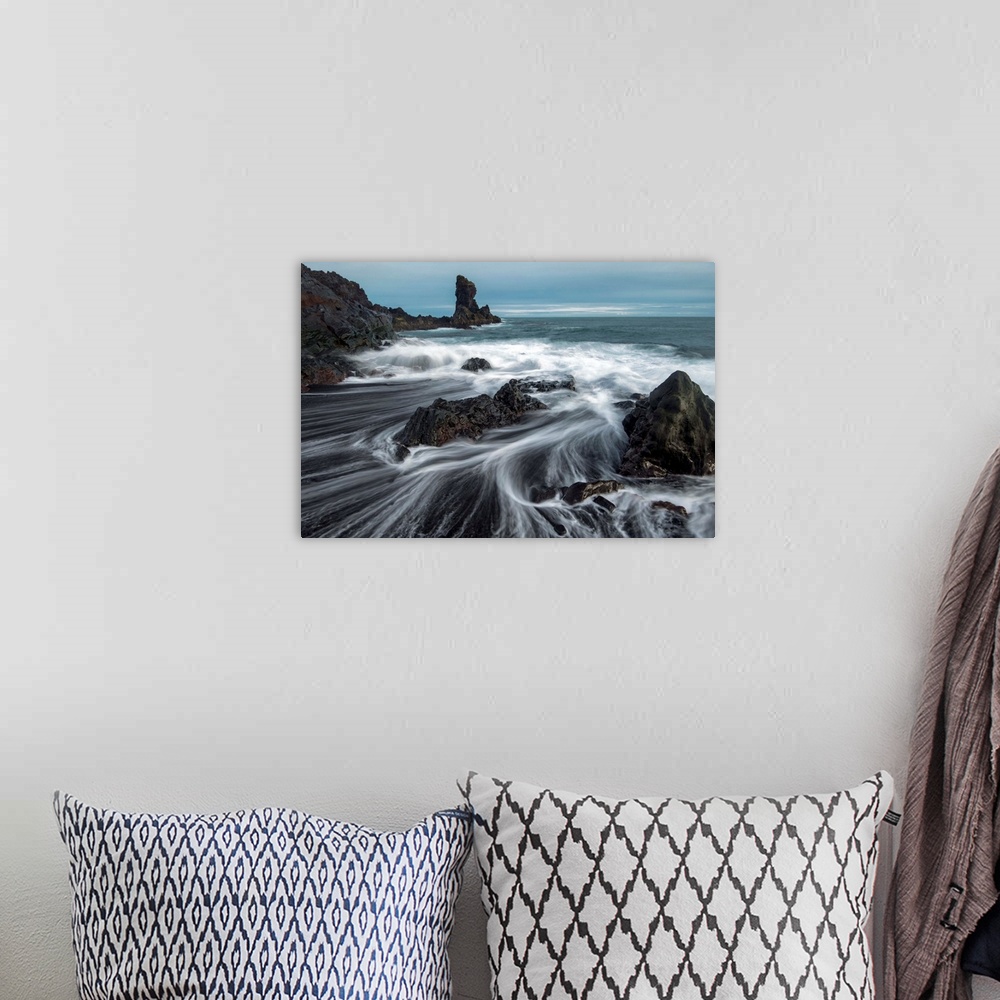 A bohemian room featuring This time-lapsed photograph allows the viewer to experience this tranquil fleeting moment.