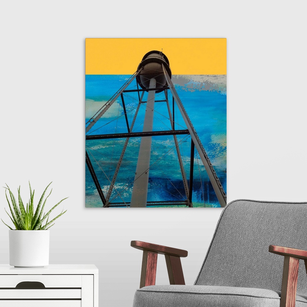 A modern room featuring Water Tower Abstract