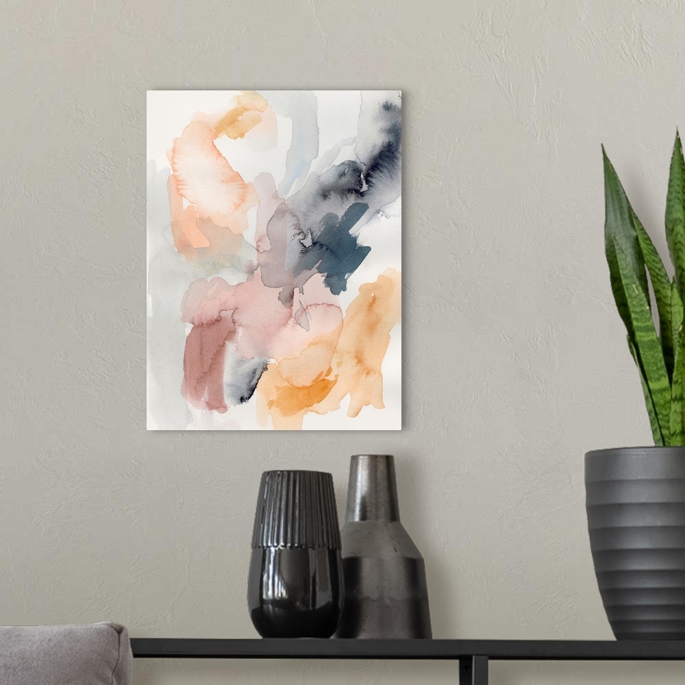 A modern room featuring Watercolor Pastiche II